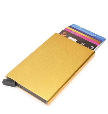 Figuretta - Cardholder gold metallic Aluminium