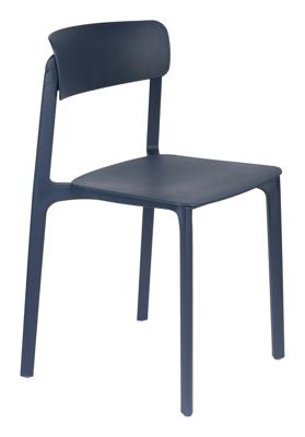 ZILT Eetkamerstoel 'Hassani' kleur Donkerblauw