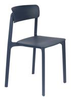 ZILT Eetkamerstoel 'Hassani' kleur Donkerblauw - thumbnail