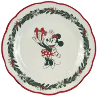 Kurt S. Adler ontbijtbord keramiek disney minnie mouse 19x2cm - thumbnail