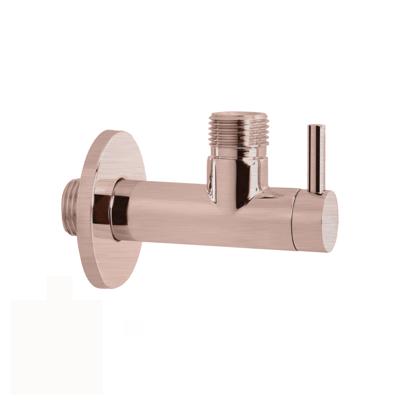 Hoekstopkraan Hotbath Cobber Rond met Filter Geborsteld Koper PVD Hoekstopkraan Hotbath Cobber Rond met Filter Geborsteld Koper PVD