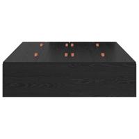 Bedframe Zwart eiken 200 x 120 x 31.5 cm Bewerkt hout - thumbnail