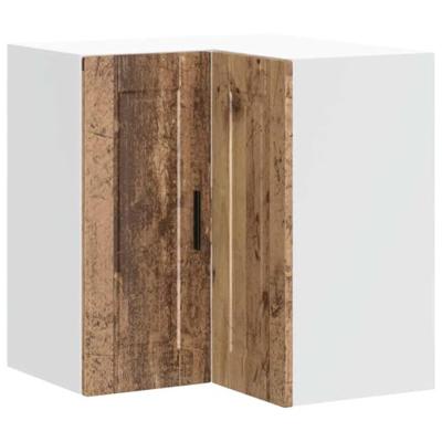Keuken hoekkast "Porto" bewerkt hout oud houtkleurig