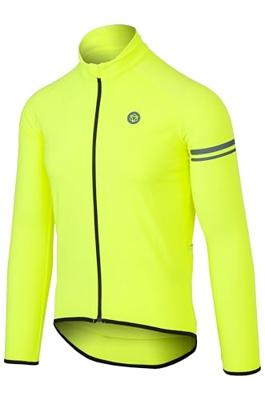 AGU Thermo Fietsshirt Lange Mouwen Essential Heren - Geel - S AGU Thermo Fietsshirt Lange Mouwen Essential Heren - Geel - S