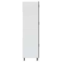 Keukenkast Porto bewerkt hout zwart - thumbnail