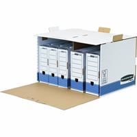 Bankers Box archiefdoos, formaat 54 x 32,5 x 37,5 cm, blauw - thumbnail