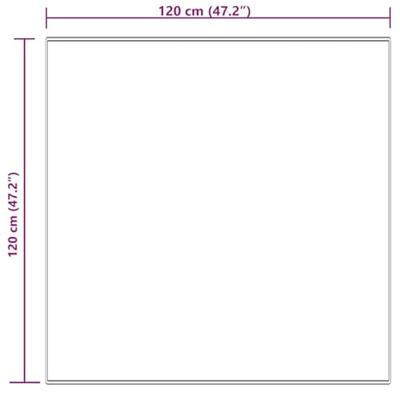 VidaXL Nep schapenvacht tapijt tafalla crème 120 x 120 cm polyester