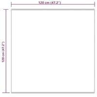VidaXL Nep schapenvacht tapijt tafalla crème 120 x 120 cm polyester - thumbnail