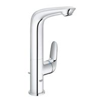 GROHE Eurostyle New 1-gats wastafelkraan L-size m. zijbediening m. waste m. gesloten greep chroom - thumbnail