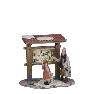 Zoo maps l10,5xw6,5xh9 cm kersthuisje Luville - Luville