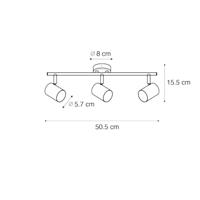 QAZQA Moderne spot brons kantelbaar 3-lichts - Jeana - thumbnail