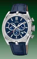 Horlogeband Jaguar J857-2 Leder Blauw 3mm - thumbnail