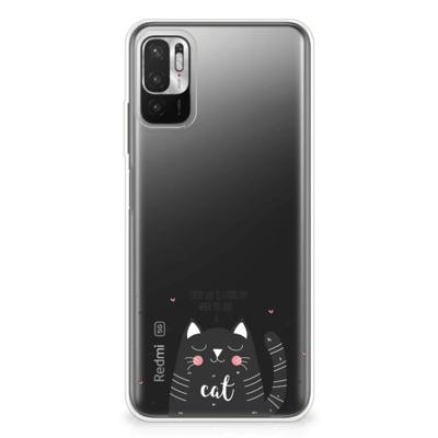 Xiaomi Redmi Note 10/10T 5G | Poco M3 Pro Telefoonhoesje met Naam Cat Good Day Xiaomi Redmi Note 10/10T 5G | Poco M3 Pro Telefoonhoesje met Naam Cat Good Day