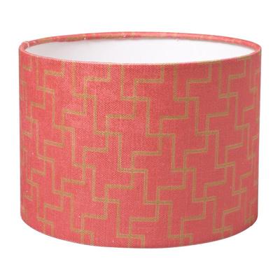 (R) Lampenkap roze cilinder 24,5 x 17,5 cm | 4 stuks