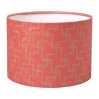 (R) Lampenkap roze cilinder 24,5 x 17,5 cm | 4 stuks - thumbnail