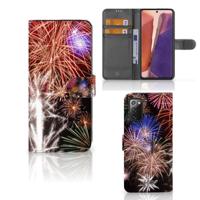 Samsung Galaxy Note 20 | Wallet Case | met Pasjes | Vuurwerk - thumbnail