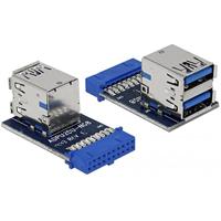 DeLOCK USB 3.0 Pin Header female > 2 x USB 3.0 female adapter - thumbnail