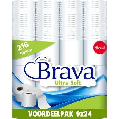 Brava Ultra Soft WC Papier - 216 Rollen - Ultiem Comfort en Sterkte