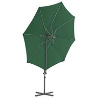 VidaXL Zweefparasol met stalen paal 300 cm groen - thumbnail