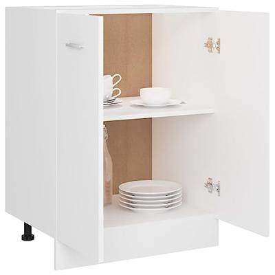 Onderkast Lyon 60x46x81,5 cm bewerkt hout wit