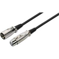 Monacor MEC-100/SW XLR Kabel [1x XLR-stekker - 1x XLR-bus] 1 m Zwart - thumbnail