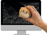Hamster stressbal en schermreiniger - thumbnail