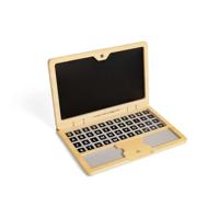 Bigjigs houten speelgoed laptop set, 95dlg. - thumbnail