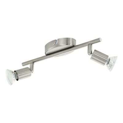 Eglo Led plafondspotBuzz rvs 2-lichts - 92596