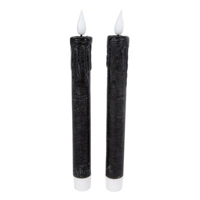 LED Kaarsen + Afstandsbediening 2 Stuks Zwart