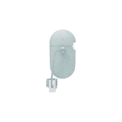 Incipio Organicore Hoesje compatibel met Apple AirPods Pro - Blauw [Ondersteunt draadloos opladen, biologisch afbreekbaar materiaal, inclusief lanyard]