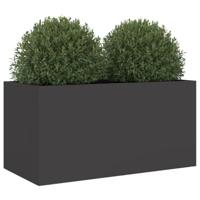 Plantenbak 62x30x29 cm staal zwart - thumbnail