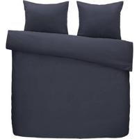 Dekbedovertrek Jan - donkerblauw - 240x200/220 cm - Leen Bakker - thumbnail