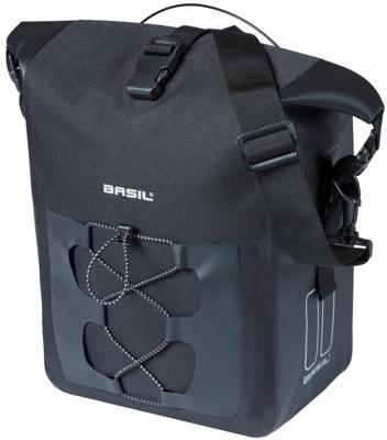 Enkele fietstas Basil Navigator Waterproof M MIK 14 liter - 14 x 24 x 34 cm - zwart