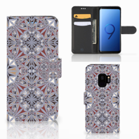 Samsung Galaxy S9 | Bookcase | Flower Tiles - thumbnail