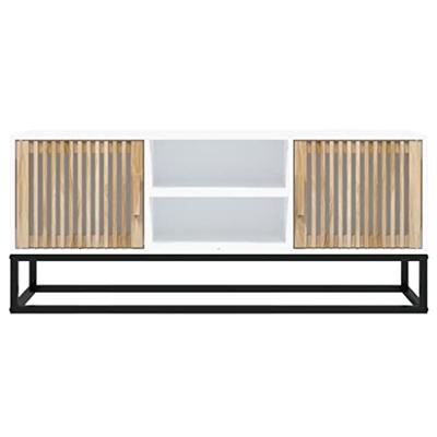 Tv-meubel 105x30x45 cm bewerkt hout wit