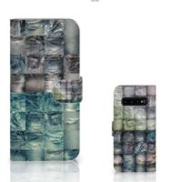 Wallet Case met Pasjes Samsung Galaxy S10 Plus Spijkerbroeken - thumbnail