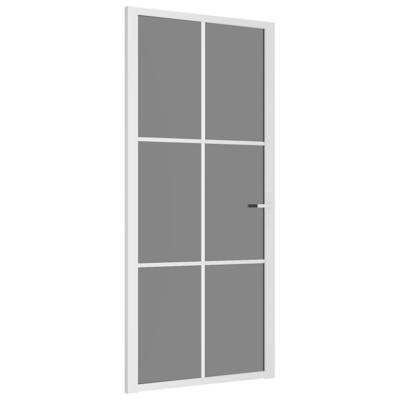 VidaXL Binnendeur 93x201,5 cm esg-glas en aluminium wit