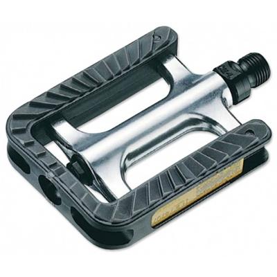Pedaalset Ergotec 191 anti-slip met industrielagers - zilver/zwart