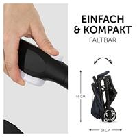 HAUCK - Compacte kinderwagen - TRAVEL N CARE - 4 wielen - opvouwbaar met één hand - Blauw - thumbnail