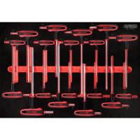 KS Tools 811.1018 Haakse schroevendraaierset 2 mm, 2.5 mm, 3 mm, 4 mm, 5 mm, 6 mm, 7 mm, 8 mm, 10 mm T 8, T 10, T 15, T 20, T 25, T 27, T 30, T 40, T 50 - thumbnail