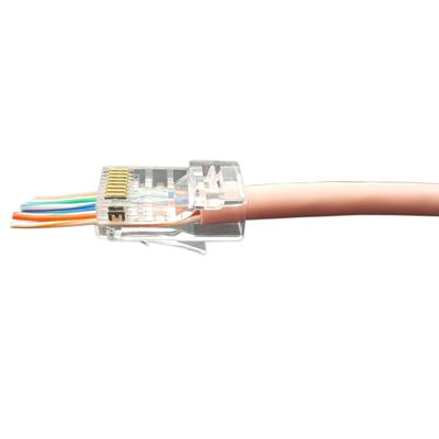 KLEMKO RJ45-EZ-C5E EZ-RJ Connector CAT5E 100ST doorsteekstekker soepel en massief makkelijke montage