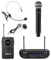 Vonyx WM82C dubbele draadloze microfoon combinatieset - thumbnail