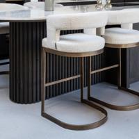 Richmond Barstoel 'Ellis' kleur Biscotti - thumbnail