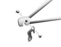Union Derailleurhanger gh-068 63,8 mm zilver - thumbnail