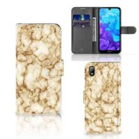 Huawei Y5 (2019) | Bookcase | Marmer Goud - thumbnail