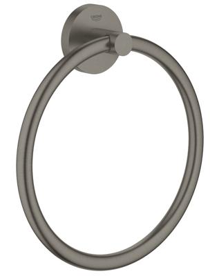 Grohe Handdoekring Essentials Hard Graphite Geborsteld Grohe Handdoekring Essentials Hard Graphite Geborsteld