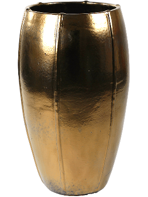Moda pot high bloempot 43x43x74 cm goud Moda pot high bloempot 43x43x74 cm goud