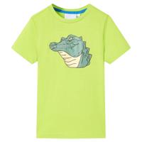 VidaXL Kindershirt 116 limoengroen - thumbnail