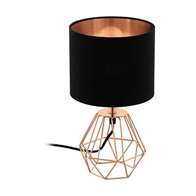 Eglo TafellampCarlton 2 roodkoper met zwart - 95787