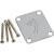 Fender neck plate vintage F-logo 4-bolt chroom